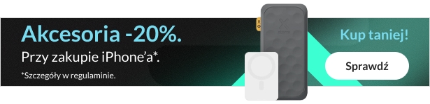 Akcesoria 20% taniej przy zakupie iPhone'a! Akcesoria 20% taniej przy zakupie iPhone'a!