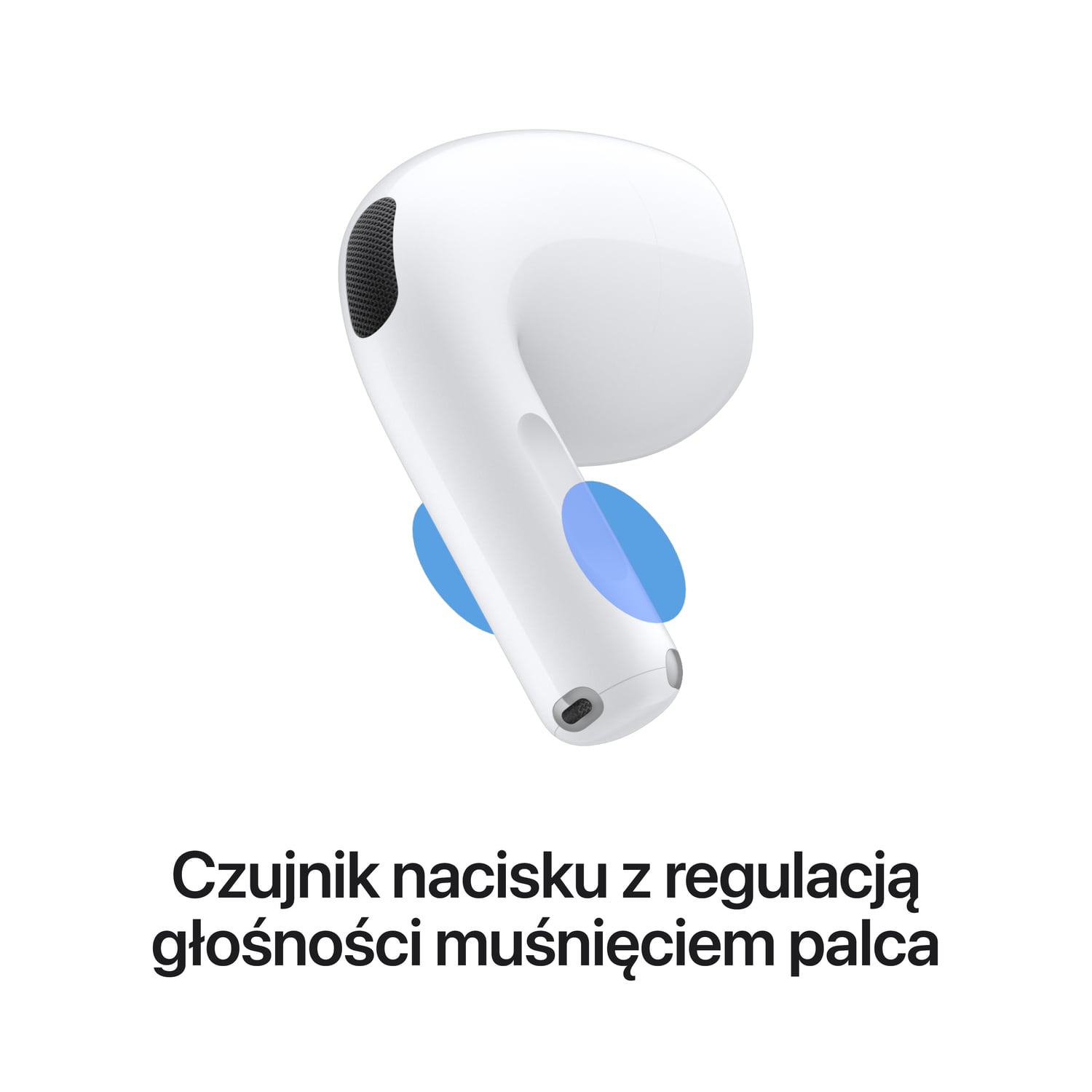 Apple AirPods 5 z bezprzewodowym etui ładującym - Białe - czujnik nacisku Apple AirPods 5 z bezprzewodowym etui ładującym - Białe - czujnik nacisku