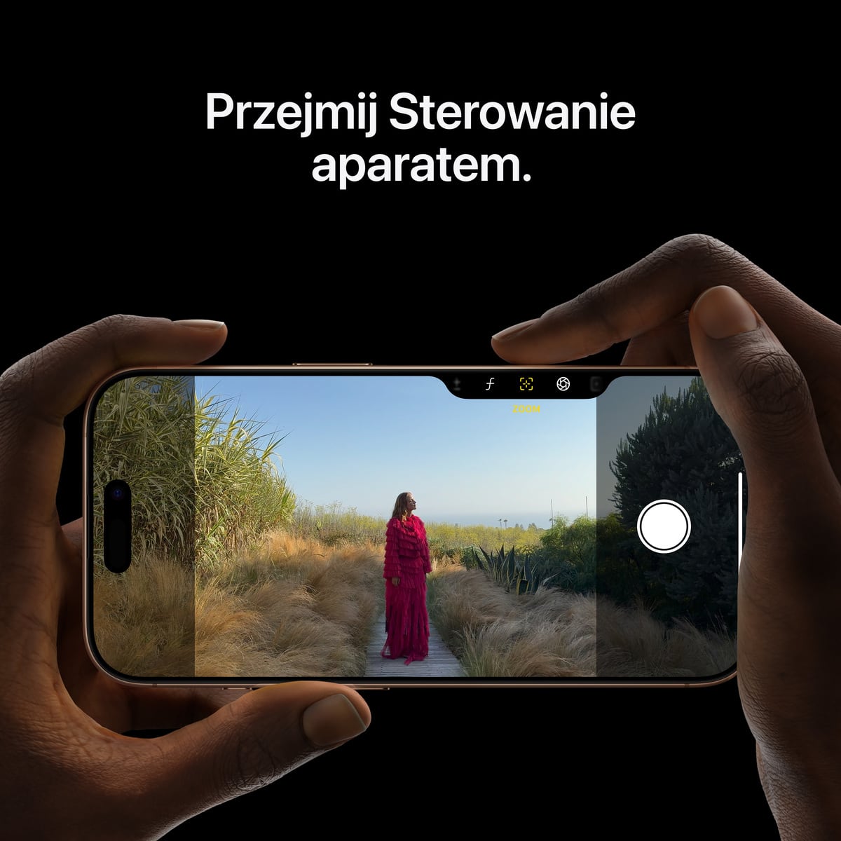 Apple iPhone 16 Pro 256GB Tytan czarny (Black Titanium) - sterowanie aparatem Apple iPhone 16 Pro 256GB Tytan czarny (Black Titanium) - sterowanie aparatem