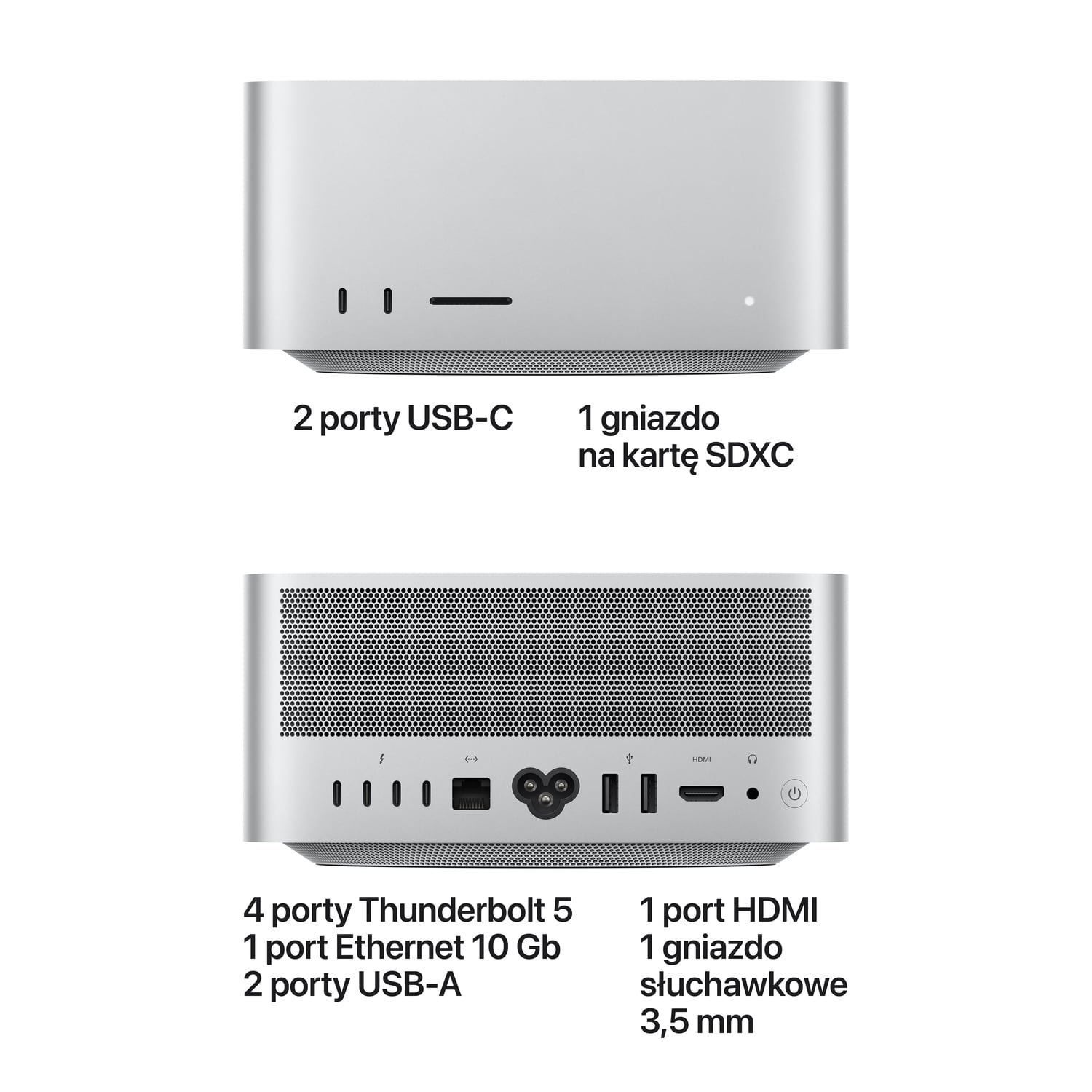 Apple Mac Studio M5 Max 18-core CPU + 32-core GPU / 36 GB RAM / 512 GB SSD / Srebrny (Silver) Apple Mac Studio M5 Max 18-core CPU + 32-core GPU / 36 GB RAM / 512 GB SSD / Srebrny (Silver)
