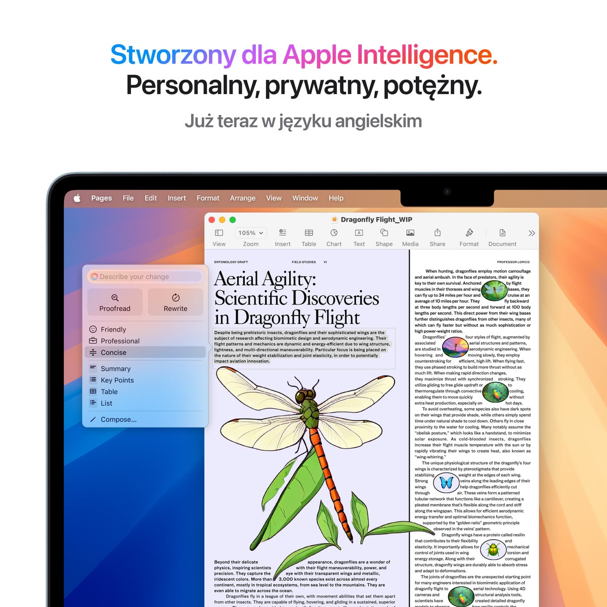 MacBook Air 15 cali M2 Błękitny - wyświetlacz