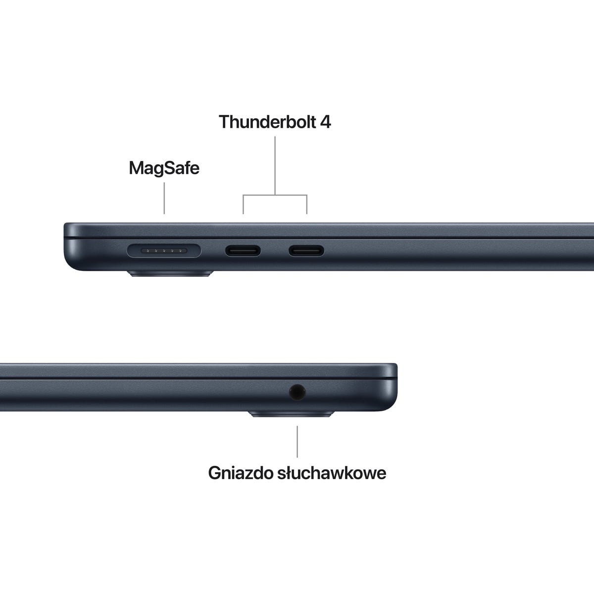 MacBook Air 15 cali M2 P&oacute;łnoc - wyświetlacz