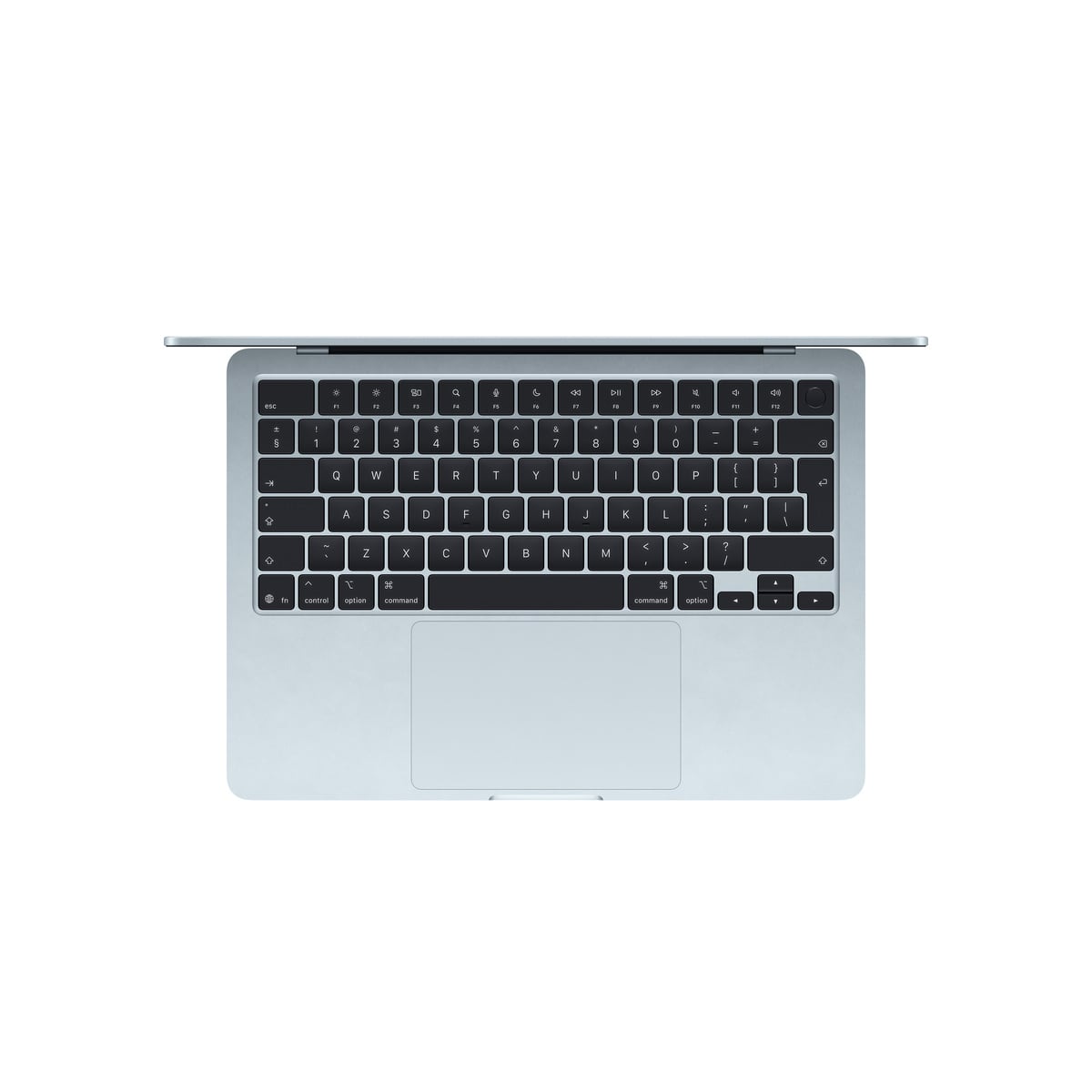 MacBook Air 15 cali M2 Błękitny - klawiatura MacBook Air 15 cali M2 Błękitny - klawiatura