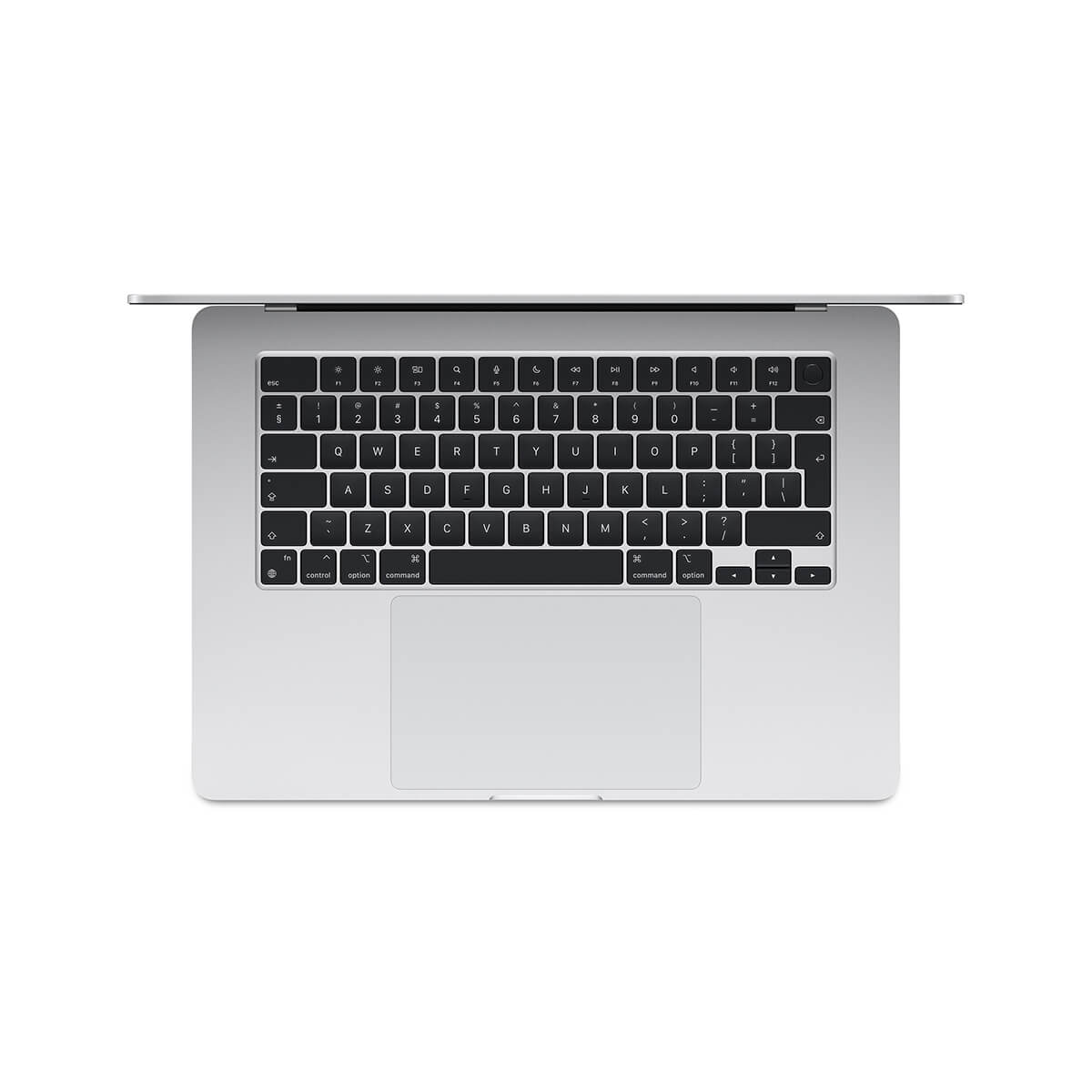 Apple MacBook Air 15 M3 8-rdzeniowy CPU + 10-rdzeniowy GPU / 16GB / 256GB SSD / Srebrny (Silver) - klawiatura
