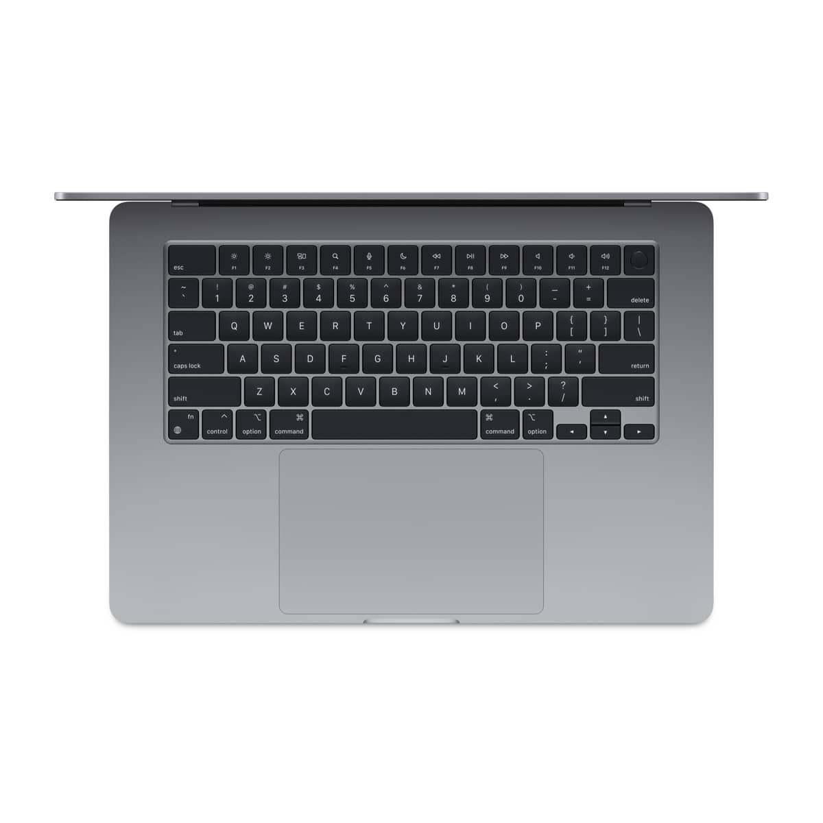 Apple MacBook Air 15 M3 8-rdzeniowy CPU + 10-rdzeniowy GPU / 8GB RAM / 256GB SSD / Klawiatura US / Gwiezdna szarość (Space Gray) - klawiatura