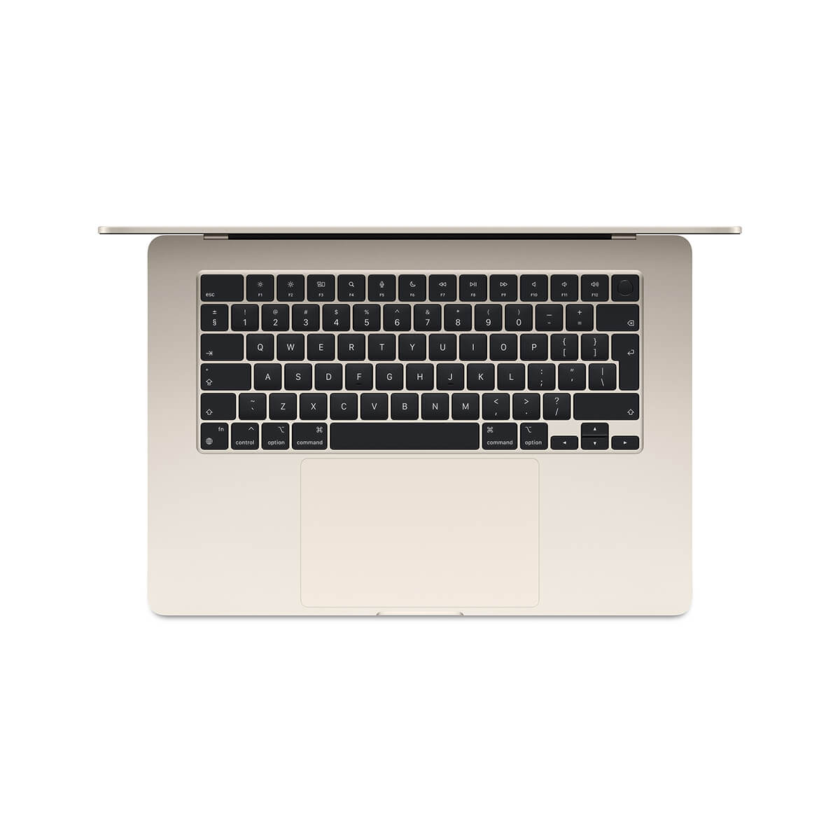 Apple MacBook Air 15 M3 8-core CPU + 10-core GPU / 8GB RAM / 512GB SSD / Księżycowa poświata (Starlight) - klawiatura Apple MacBook Air 15 M3 8-core CPU + 10-core GPU / 8GB RAM / 512GB SSD / Księżycowa poświata (Starlight) - klawiatura