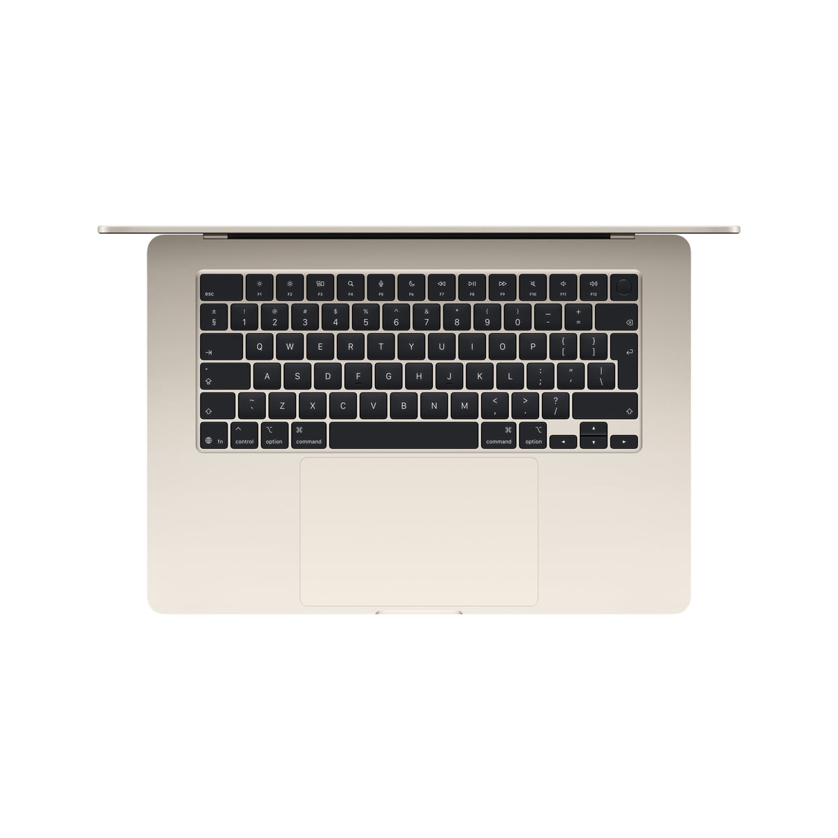 MacBook Air 15 cali M2 Księżycowa Poświata - klawiatura
