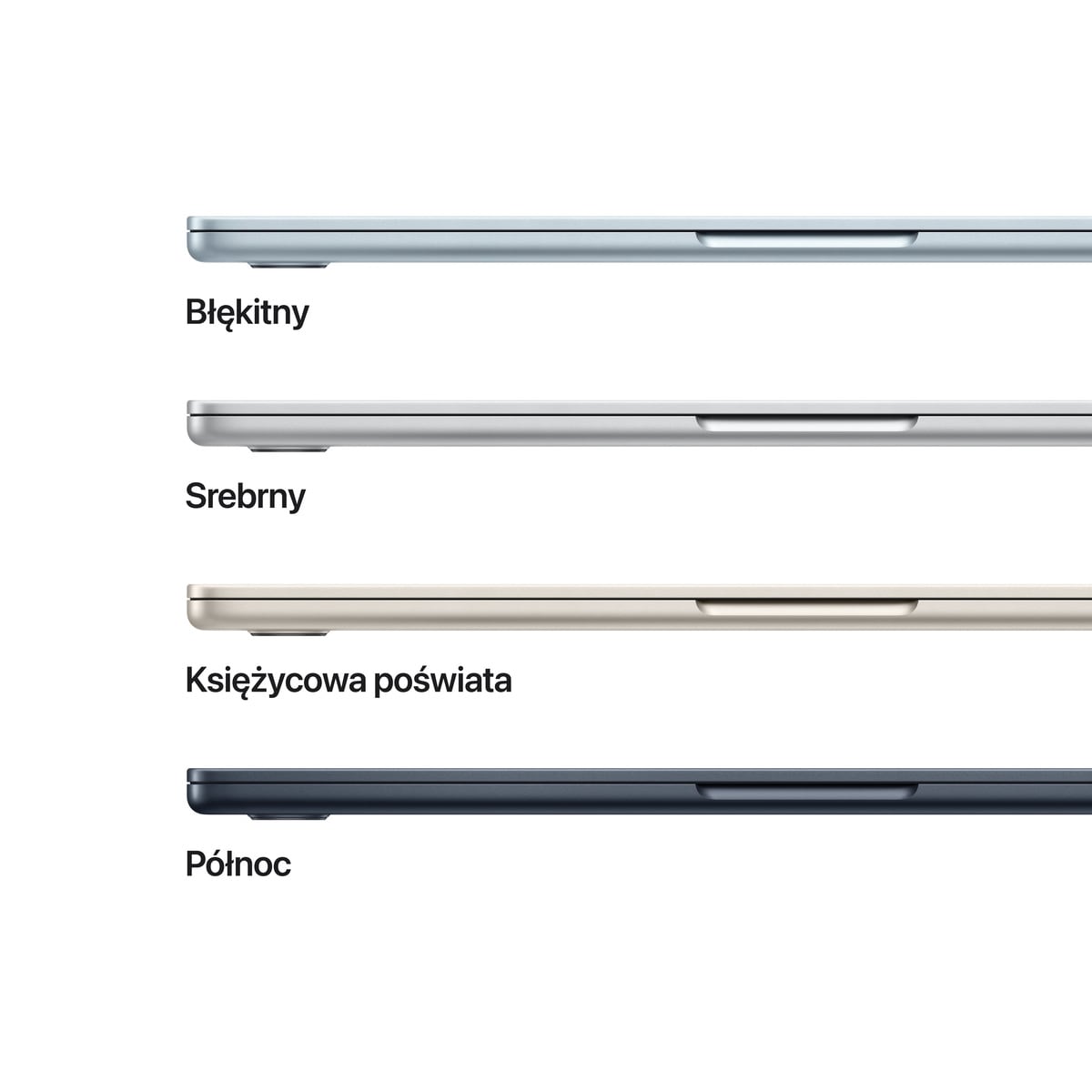 MacBook Air 15 cali M2 Srebrny - klawiatura