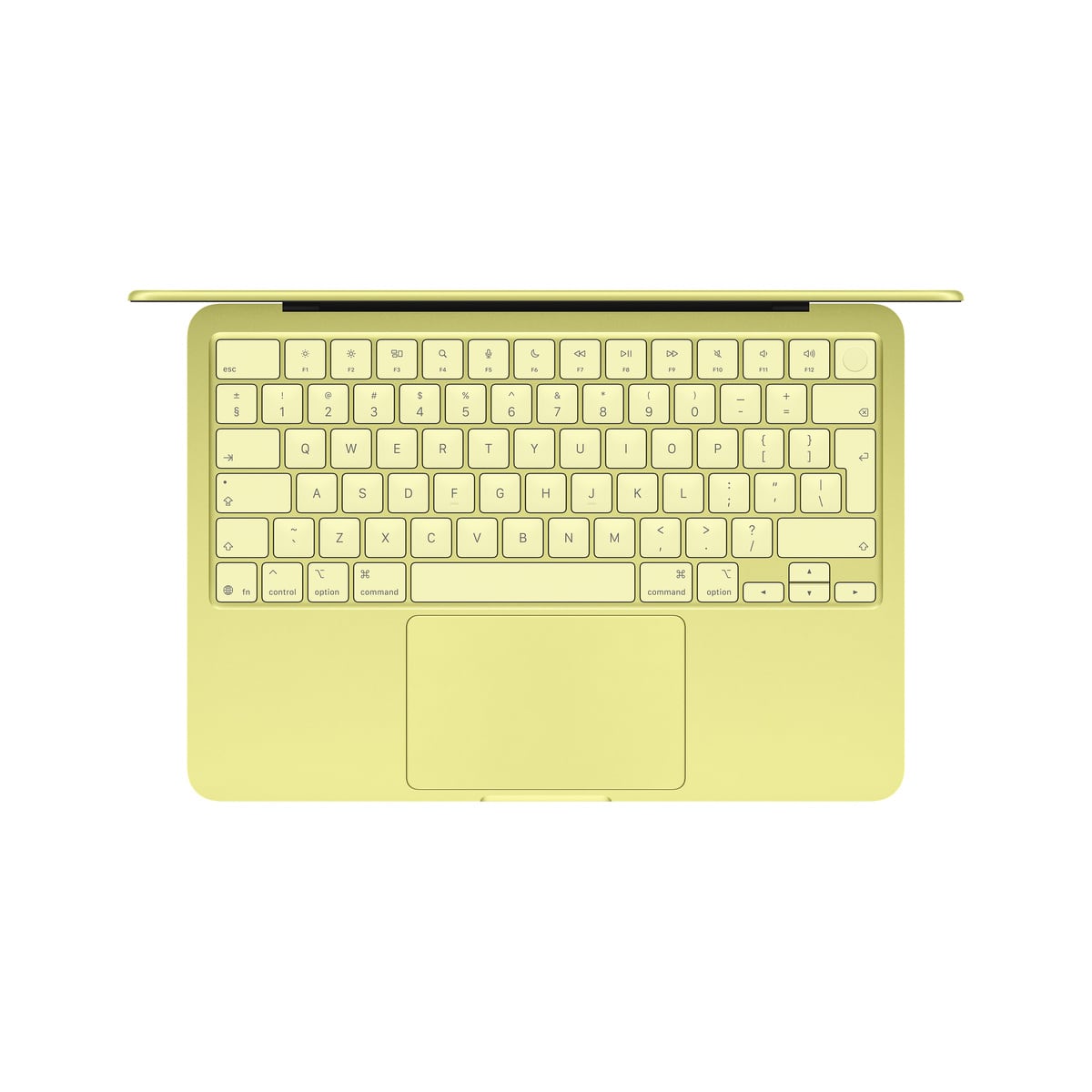 MacBook Air 15 cali M2 Cytrusowożółty - klawiatura MacBook Air 15 cali M2 Cytrusowożółty - klawiatura