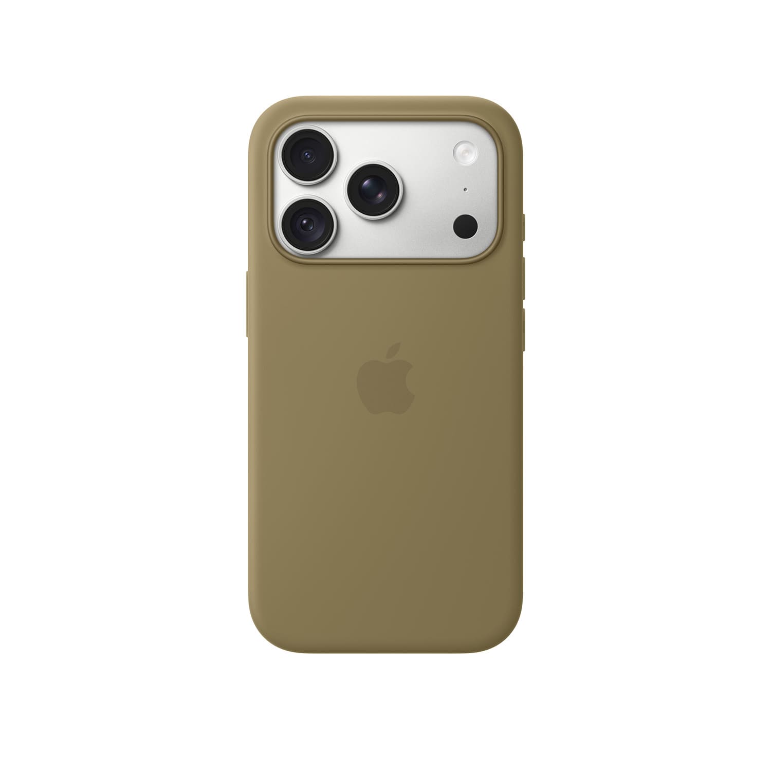 Apple Silikonowe etui z MagSafe do iPhone 18 Pro – Oliwkowe Apple Silikonowe etui z MagSafe do iPhone 18 Pro – Oliwkowe