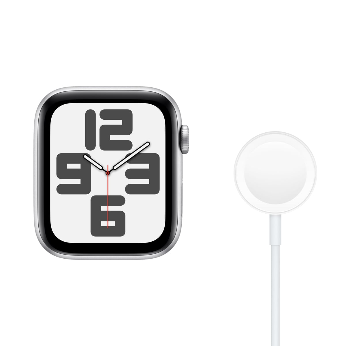 Apple Watch SE GPS + Cellular Koperta 44mm z Aluminium w kolorze Srebrnym - bez paska