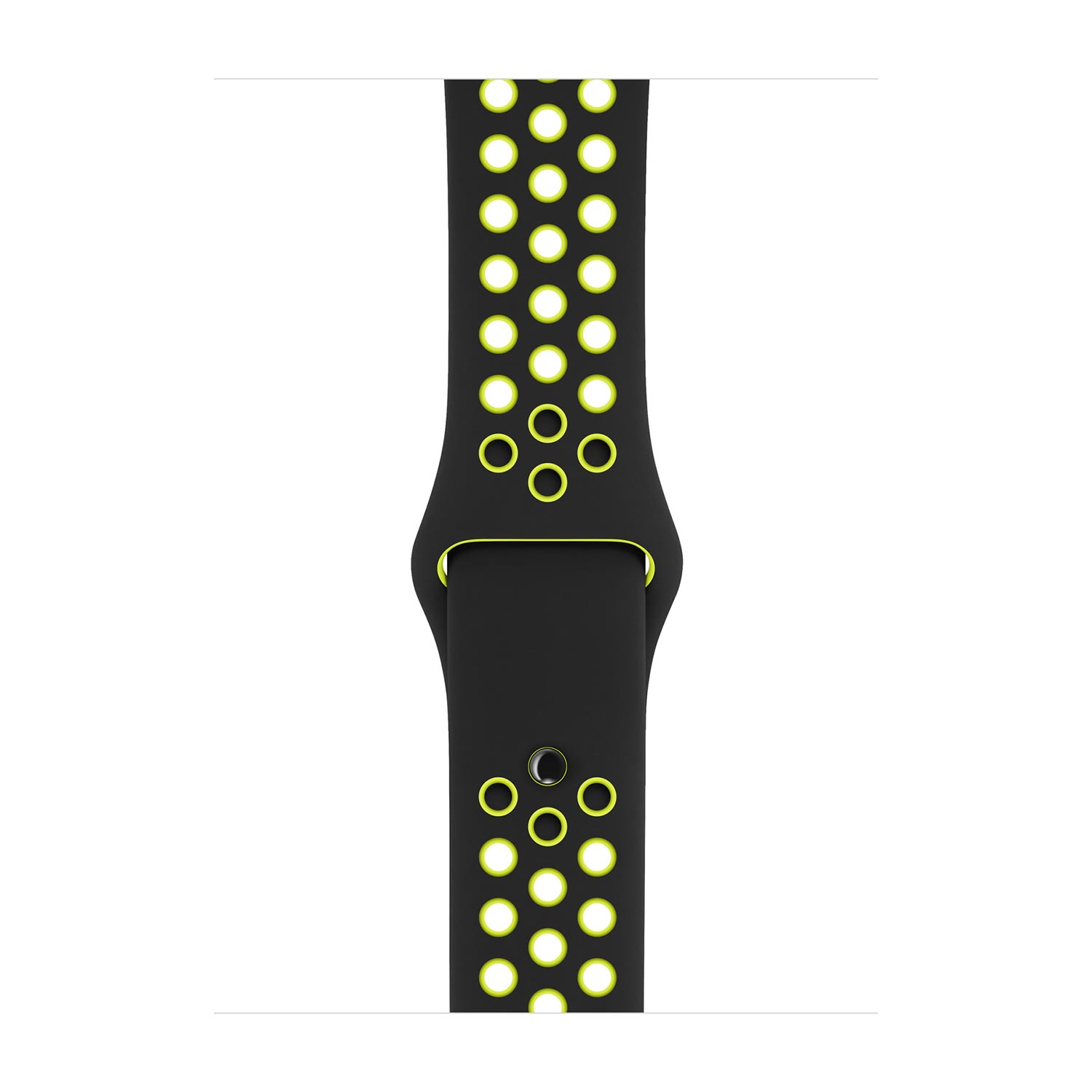 Apple Pasek sportowy Nike  w kolorze czarnym/jaskrawozielonym do koperty 38mm / 40mm / 41mm / 42mm - rozmiar S/M/L