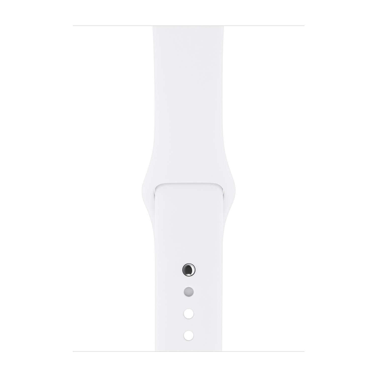 Apple Pasek sportowy  w kolorze białym do koperty 42mm / 44mm / 45mm / 46mm / 49mm - rozmiar M/L/XL