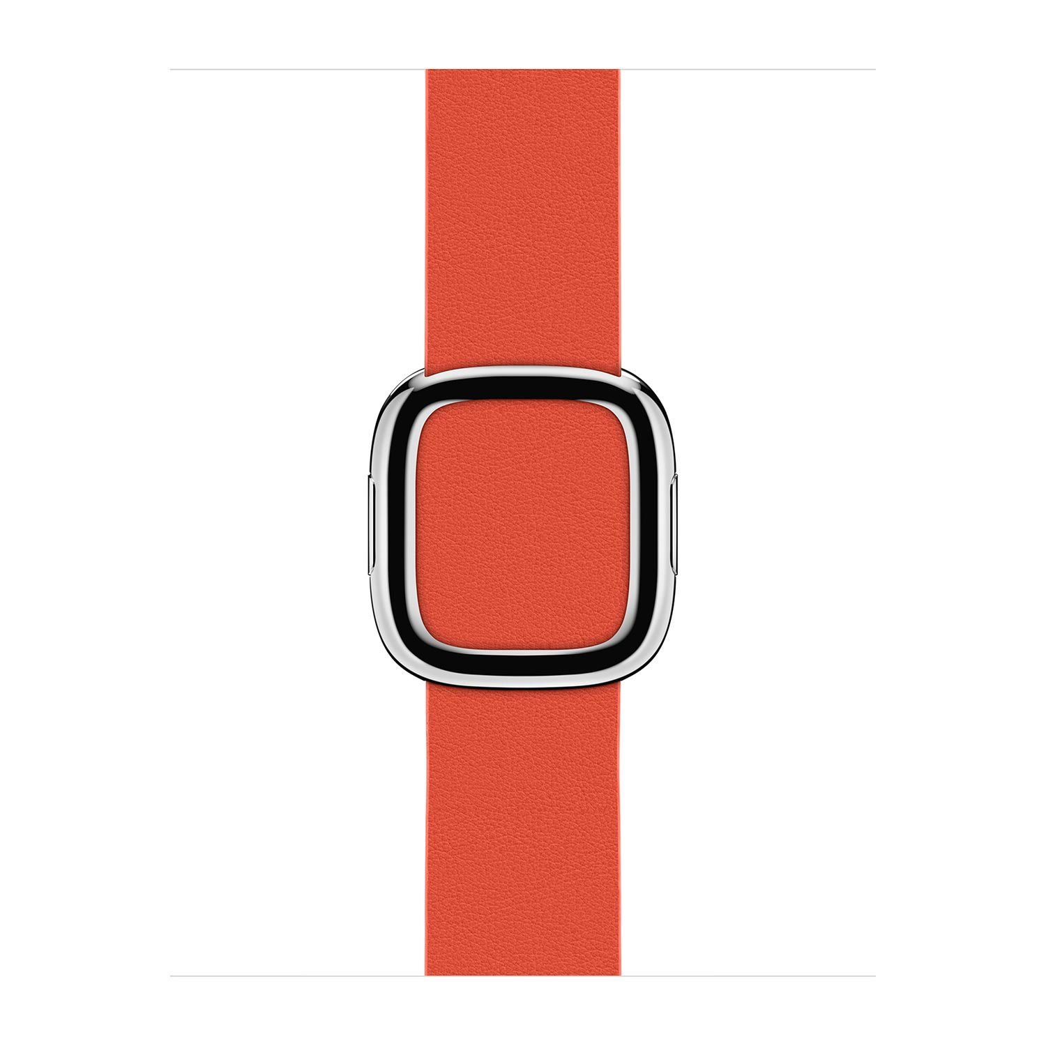 Apple Pasek z klamrą nowoczesną w kolorze (PRODUCT)RED do koperty 38mm / 40mm / 41mm / 42mm - rozmiar M