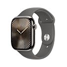 Apple Watch Series 10 GPS + Cellular Koperta 46mm z Tytanu w kolorze Naturalnym z Paskiem sportowym w kolorze Górskiej szarości - S/M - FWY93LWA
