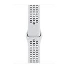 Apple Pasek sportowy Nike  w kolorze czystej platyny/czarnym do koperty 38mm / 40mm / 41mm / 42mm - rozmiar S/M/L - 923-06105