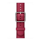 Apple Skórzany pasek z klamrą klasyczną w kolorze borówkowym do koperty 38mm / 40mm / 41mm / 42mm - rozmiar S/M - 923-01688