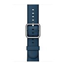 Apple Skórzany pasek z klamrą klasyczną w kolorze kosmicznego błękitu do koperty 38mm / 40mm / 41mm / 42mm - rozmiar S/M - 923-02208