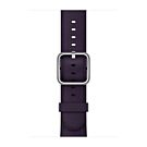 Apple Skórzany pasek z klamrą klasyczną w kolorze ciemnego bakłażana do koperty 38mm / 40mm / 41mm / 42mm - rozmiar S/M - 923-02210