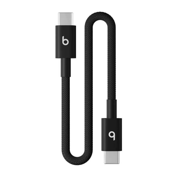 Apple Beats Pleciony przewód USB-C na USB-C (20cm) - Dynamiczna czerń - MEQ94EE/A - zdjęcie 1 z 3