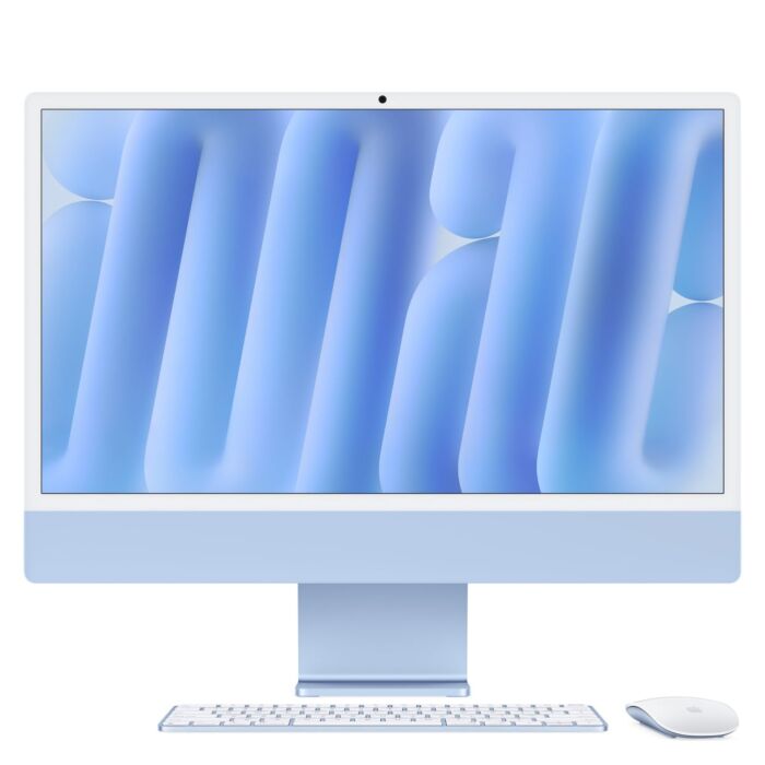 Apple iMac 24" 4,5K Retina M4 10-rdzeniowy CPU + 10-rdzeniowy GPU / 16GB / 256GB / Gigabit Ethernet / Niebieski (Blue) - FWV13LL/A - zdjęcie 1 z 9