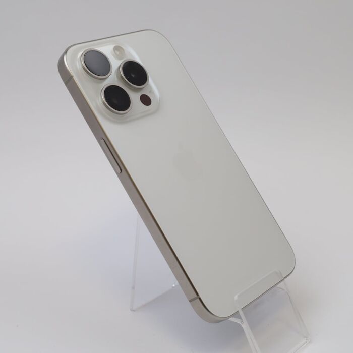 Apple iPhone 15 Pro 128GB Tytan biały (White Titanium) - IPN15PWRM/E/1 - zdjęcie 1 z 6