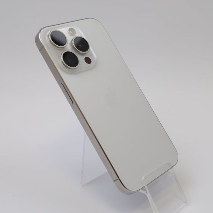 Apple iPhone 15 Pro 128GB Tytan biały (White Titanium) - IPN15PWRM/E/2 - zdjęcie 1 z 6