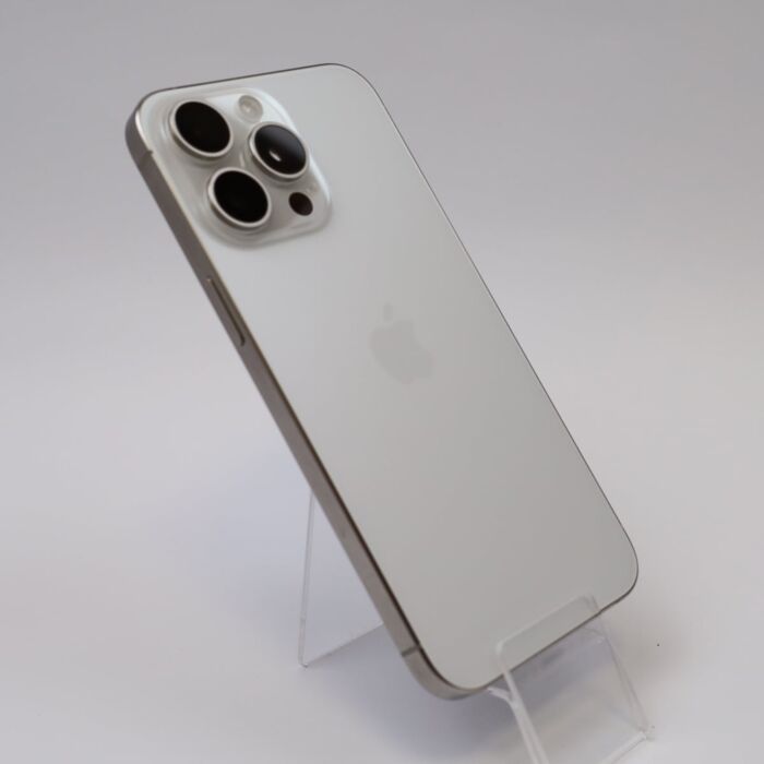 Apple iPhone 15 Pro Max 256GB Tytan biały (White Titanium) - IPN15PMWXM/E/6 - zdjęcie 1 z 5