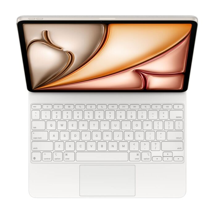 Apple Klawiatura Magic Keyboard do iPada Air 13 (M3 / M2) – angielski (USA) - Biała - MDFW4LB/A - zdjęcie 1 z 5