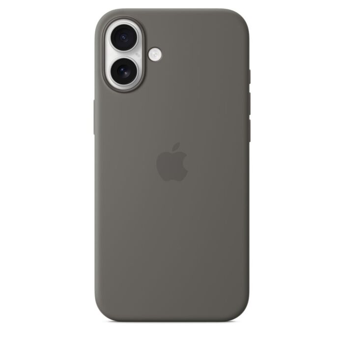 Apple Silikonowe etui do iPhone 16 Plus z MagSafe - Górska Szarość - MYYC3ZM/A - zdjęcie 1 z 5
