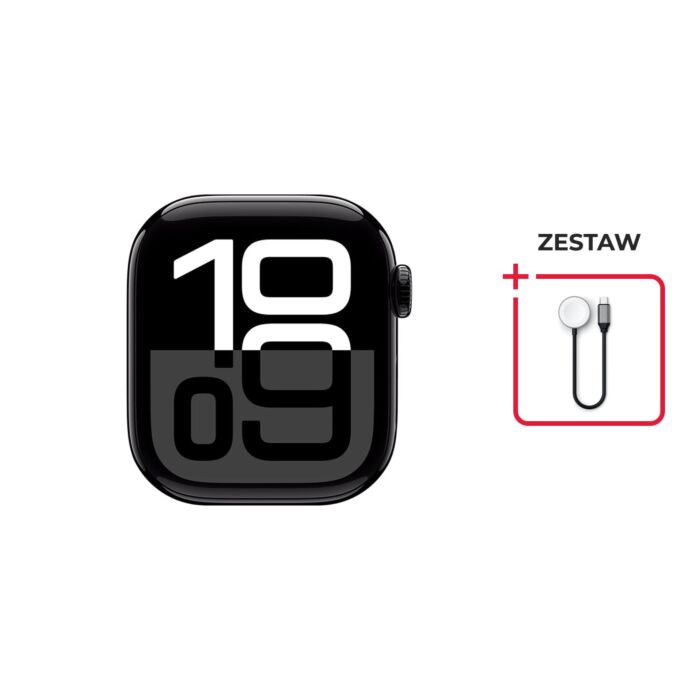Apple Watch Series 10 GPS Koperta 46mm z Aluminium w kolorze Onyksu + Satechi Ładowarka Magnetyczna - AW10J1/X/ST - zdjęcie 1 z 4