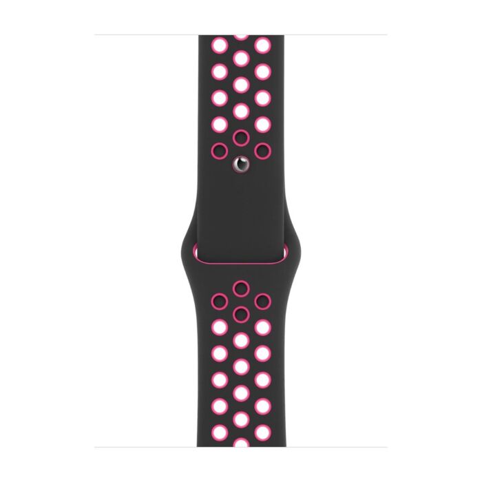 Apple Pasek sportowy Nike  w kolorze czarnym/intensywnego różu do koperty 38mm / 40mm / 41mm / 42mm - rozmiar S/M/L - 923-03690 - zdjęcie 1 z 3
