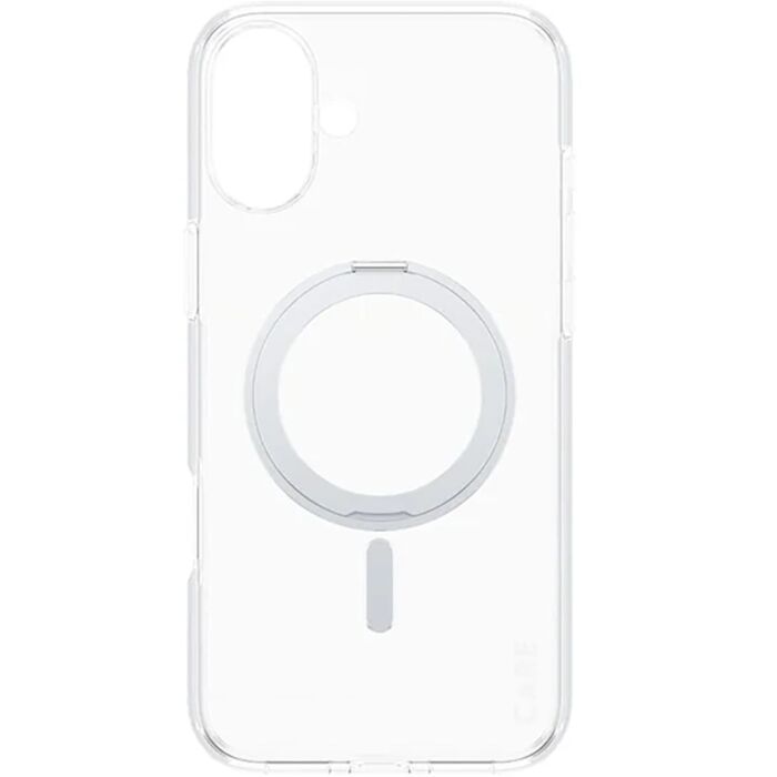 CARE by PanzerGlass Feature Kickstand Etui do iPhone 16 Plus z srebrną stopką kompatybilną z MagSafe - Przezroczyste - PAN000874 - zdjęcie 1 z 3