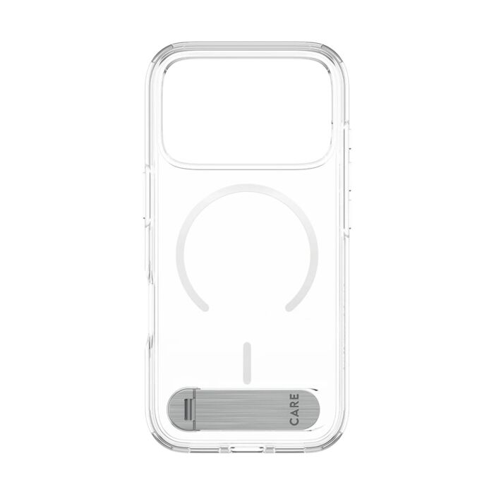 CARE by PanzerGlass Kickstand Etui do iPhone 18 Pro / 17 Pro kompatybilne z MagSafe - Przezroczyste - PAN001612 - zdjęcie 1 z 4