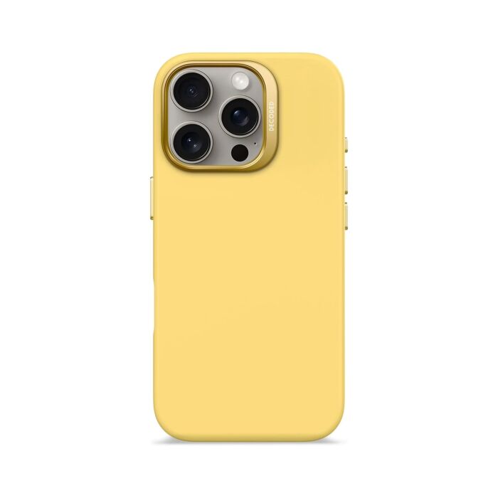 Decoded AntiMicrobial Silicone Backcover Etui silikonowe do iPhone 16 Pro kompatybilne z MagSafe - Żółte - DECOD25IPO16PBCS9PN - zdjęcie 1 z 4