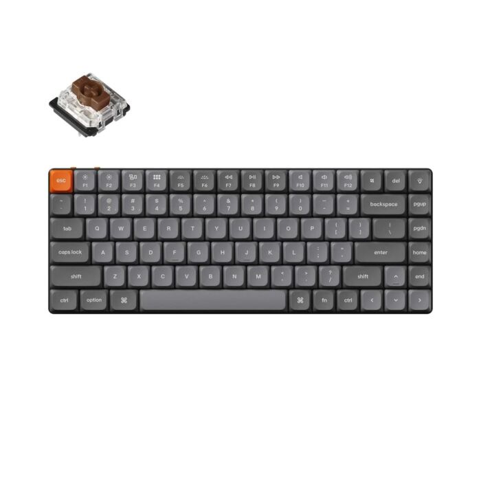 Keychron K3 MAX niskoprofilowa klawiatura meczaniczna z podświetleniem RGB Gateron Hot-Swap Brown Switch - Czarna (Black) - K3M-H3 - zdjęcie 1 z 4