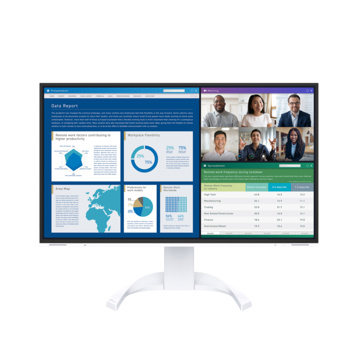 Monitor EIZO FlexScan EV2740X-WT 27 LCD - Biały - EV2740X-WT - zdjęcie 1 z 9