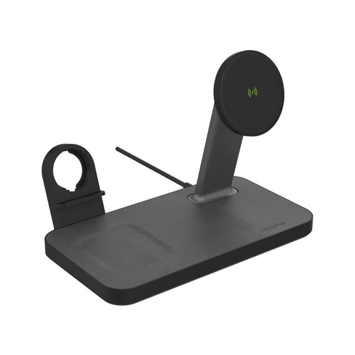 Mophie Snap+ Ładowarka bezprzewodowa 3w1 kompatybilna z MagSafe / 15W - Czarna - MOP401309756 - zdjęcie 1 z 4