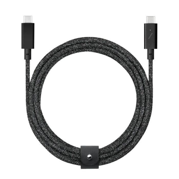 Native Union Belt Cable Pro Kabel USB-C na USB-C 240W 2,4 m - Czarny (cosmos) - NAUNBELTPRO2COSNP - zdjęcie 1 z 2