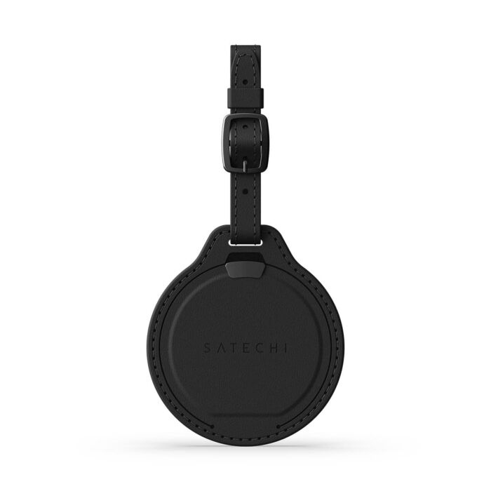Satechi FindAll Luggage Tag Zawieszka do bagażu ze skóry wegańskiej z lokalizatorem kompatybilna z Apple Find My - Czarna - ST-LFALTK - zdjęcie 1 z 6
