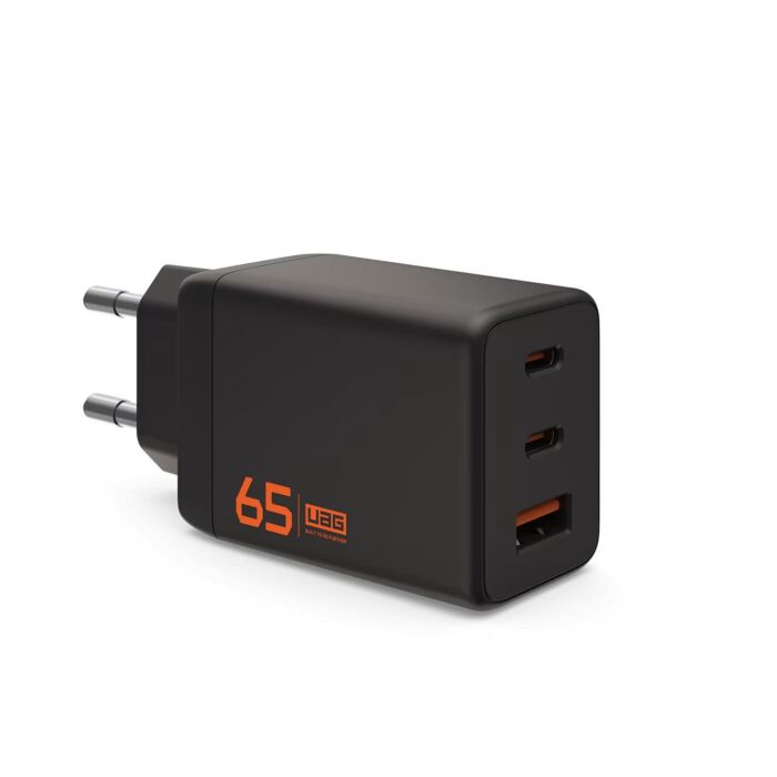 UAG SRGE Charger - ładowarka sieciowa 65W, 2x USB-C oraz USB-A (black) - UAG9B4437114040 - zdjęcie 1 z 3