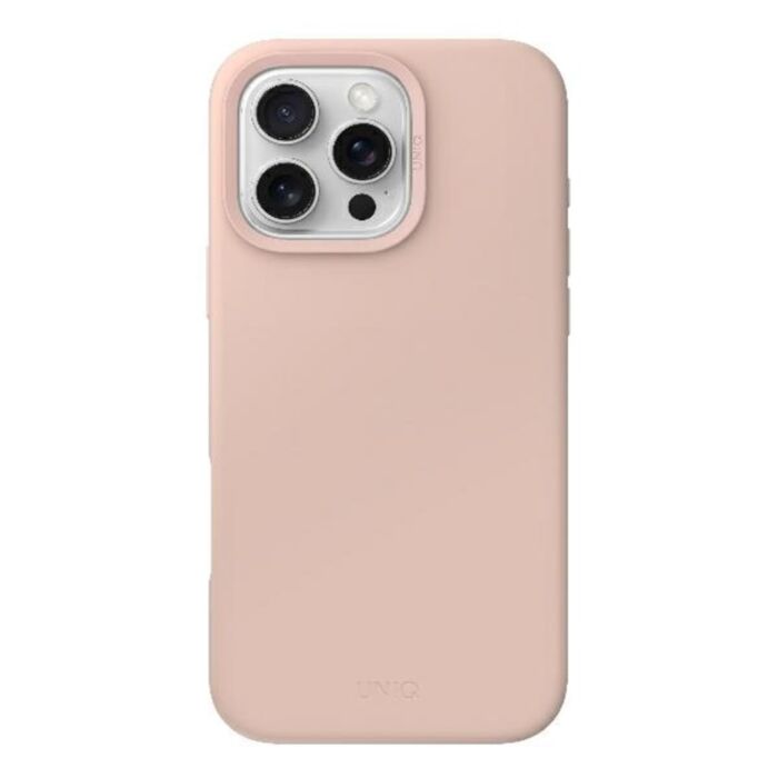 UNIQ Lino Hue Etui silikonowe do iPhone 16 Pro Max kompatybilmne z MagSafe - Różowe - Uni001376 - zdjęcie 1 z 4