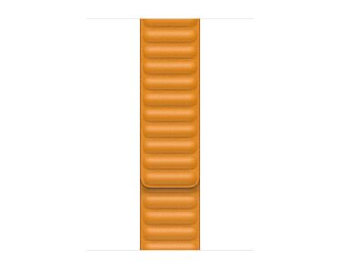 Apple Pasek z karbowanej skóry w kolorze kalifornijskiego maku do koperty 44mm / 45mm / 46mm / 49mm - rozmiar S