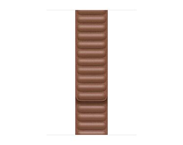 Apple Pasek z karbowanej skóry w kolorze naturalnego brązu do koperty 38mm / 40mm / 41mm / 42mm - rozmiar L