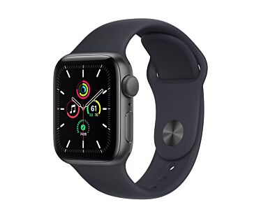 Apple Watch SE 40mm GPS Koperta z aluminium w kolorze gwiezdnej szarości z paskiem sportowym w kolorze północy