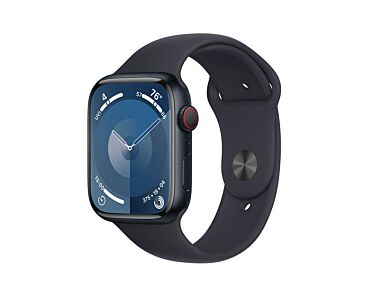 Apple Watch Series 9 GPS + Cellular Koperta 45mm z Aluminium w kolorze Północy z Paskiem sportowym w kolorze Północy - rozmiar S/M