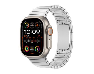 Apple Watch Ultra 2 GPS + Cellular Koperta 49mm z Tytanu w kolorze Naturalnym z bransoletą panelową w kolorze srebrnym - rozmiar uniwersalny