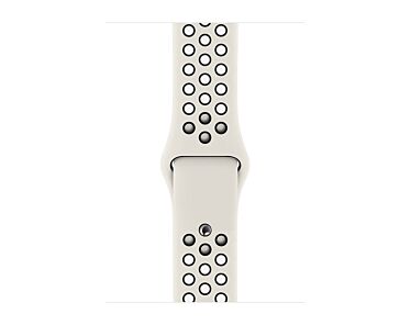 Apple Pasek sportowy Nike  w kolorze białym/czarnym do koperty 38mm / 40mm / 41mm / 42mm - rozmiar S/M/L