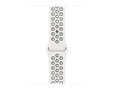 Apple Pasek sportowy Nike  w kolorze czystej platyny/białym do koperty 38mm / 40mm / 41mm / 42mm - rozmiar S/M/L