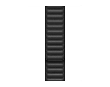 Apple Pasek z karbowanej skóry w kolorze czarnym do koperty 38mm / 40mm / 41mm / 42mm - rozmiar L